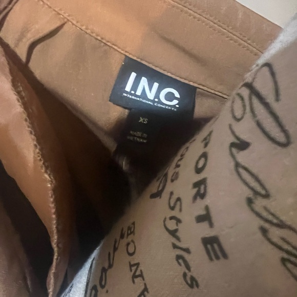 Women's Tan Blazer and Pant Set - Picture 3 of 6